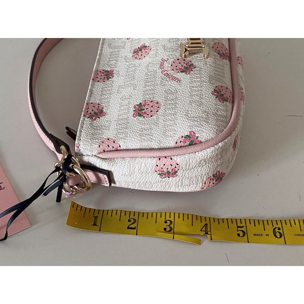Juicy Couture Berry Sweet Strawberry Shoulder Bag Purse Angel Crystal Pink NEW - Picture 14 of 16